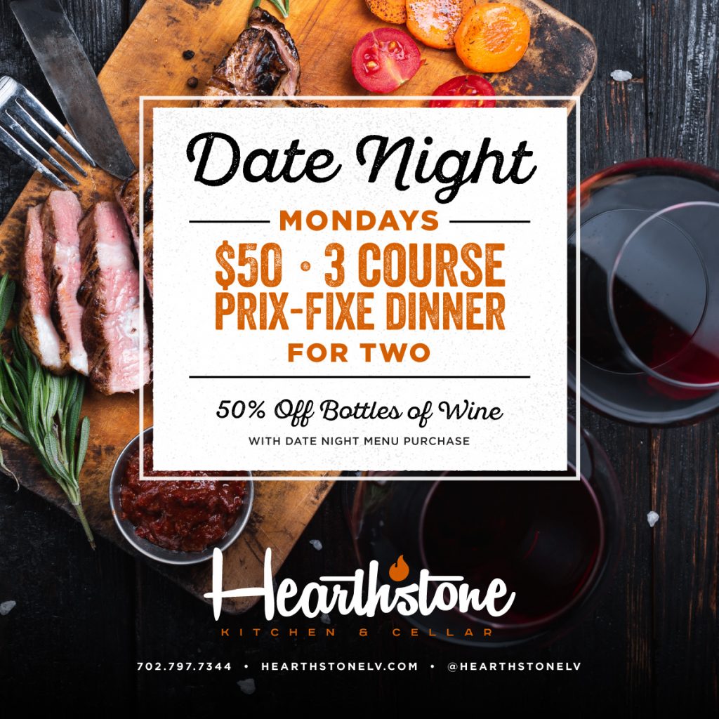 Ignite, Spark, or Rekindle Romance With Date Night at Hearthstone Kitchen & Cellar